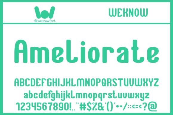 Ameliorate: The Vibrant Sans Serif Redefining Modern Digital Aesthetics