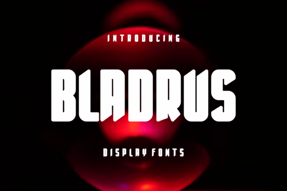 Bladrus: A Modern Display Font for Bold Designs