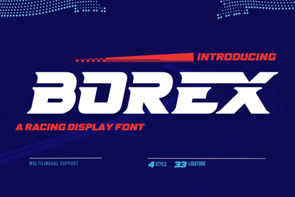 Borex: The Ultimate Typography Solution for High-Energy Racing Designs