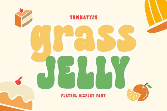 Grass Jelly: A Bold Display Font for Creative Impact