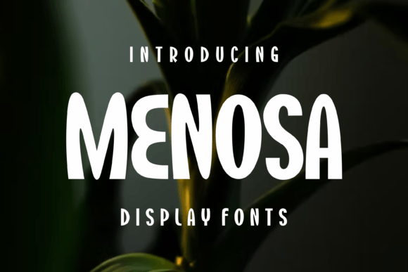Menosa: The Modern Display Font That Elevates Your Design Projects