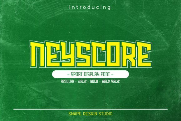 Neyscore: The Bold Sport Font for Impactful Design