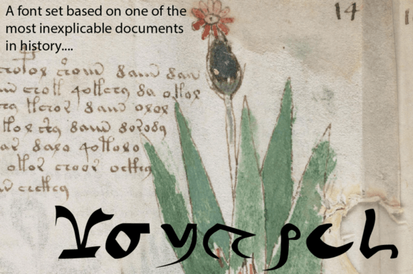 Voynich - Etched: The Alien Font for Mystery